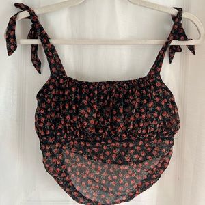 rose and black tie top! seemed top for support: